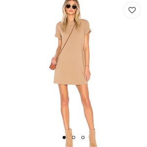 REVIOLVE x Cotton Citizen Tokyo Short Sleeve Mini Dress in Dark Tan *Preorder*